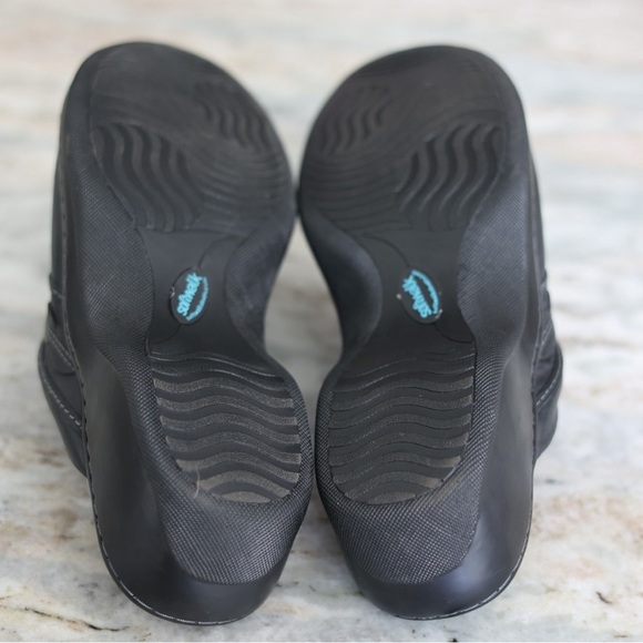 Softwalk Womens Abby Black Leather Comfort Clog Slip On Shoes Size 9 Narrow 9N - Picture 7 of 8